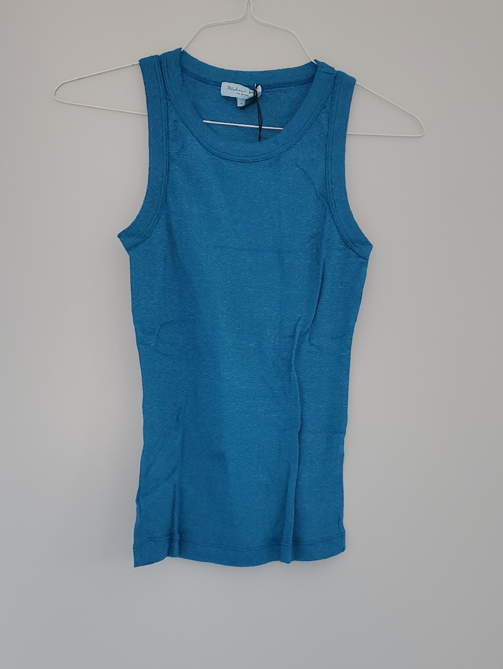 Michael Stars Pacific Blue Ribbed Tank